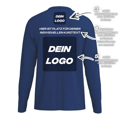 Erima Unisexlaufshirt Intro Funktionsteamshirt longsleeve, new navy - machsport