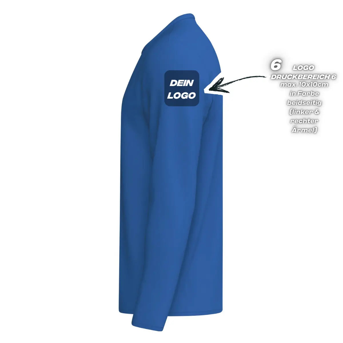 Erima Unisexlaufshirt Intro Funktionsteamshirt longsleeve, new royal - machsport – Bild 