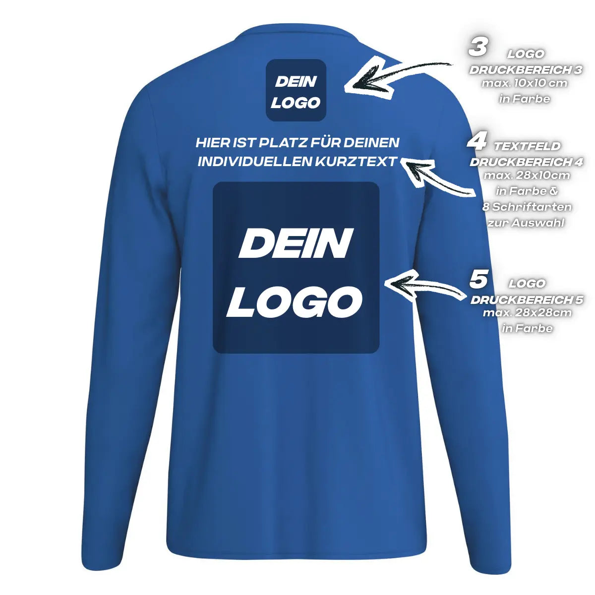 Erima Unisexlaufshirt Intro Funktionsteamshirt longsleeve, new royal - machsport – Bild 