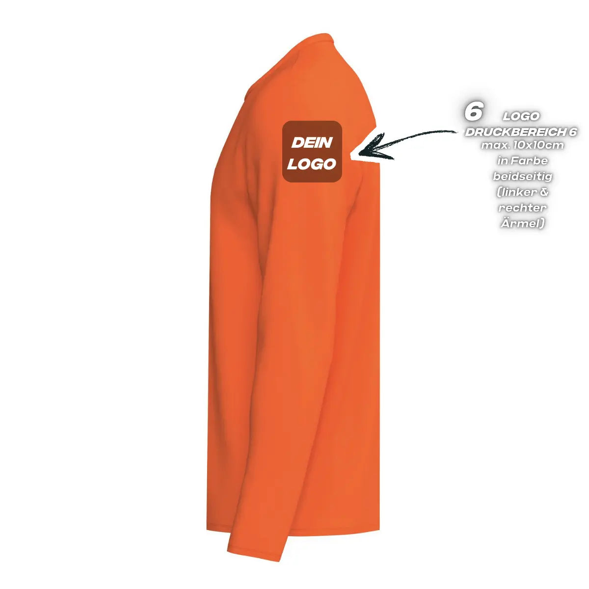 Erima Unisexlaufshirt Intro Funktionsteamshirt longsleeve, orange - machsport