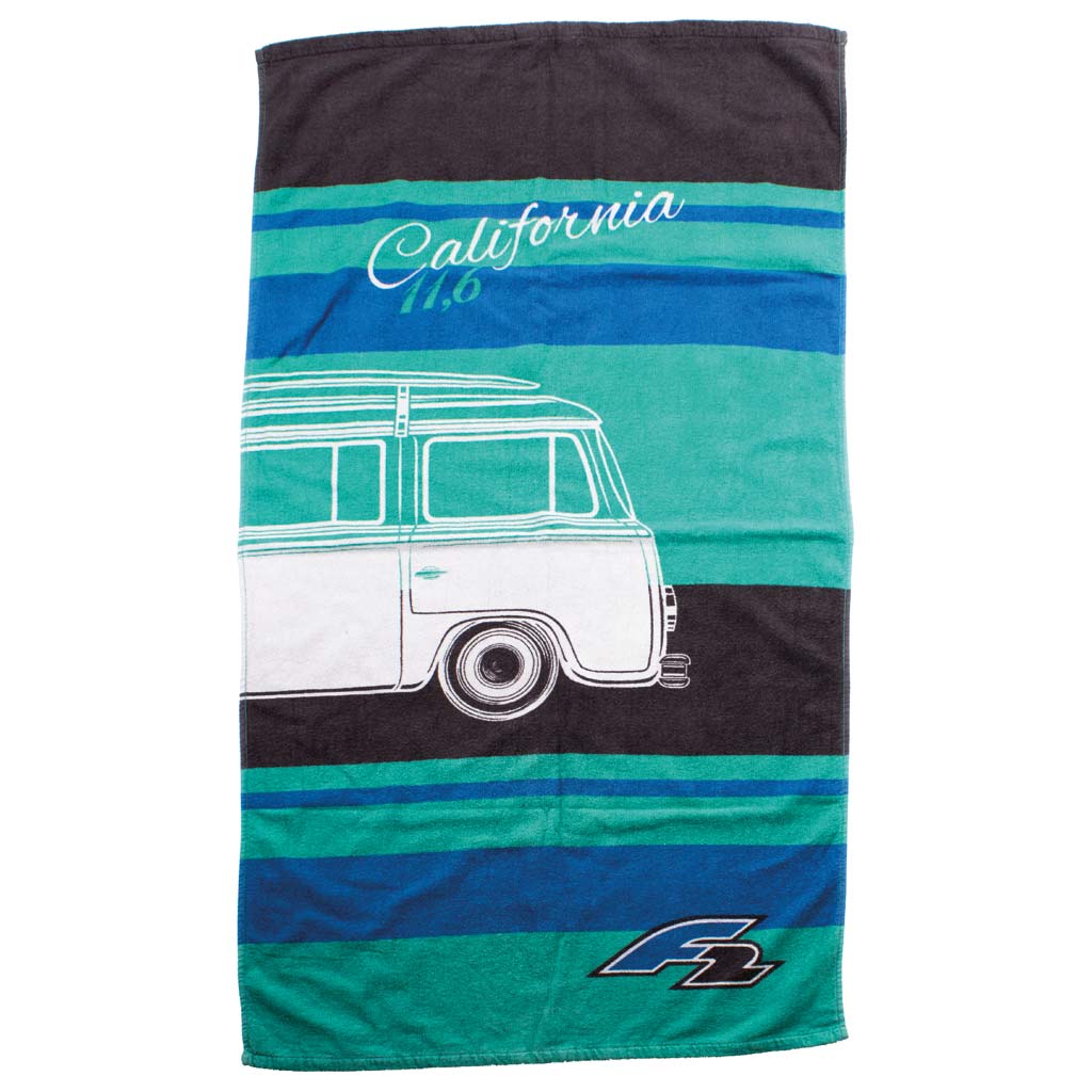 F2 Beach-Towel blau Handtuch 75x150 cm - machsport – Bild 