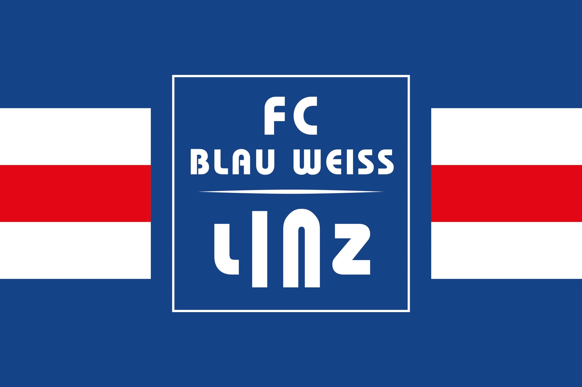 FC Blau-Weiß Linz Stockfahne 40x60 cm - machsport – Bild 