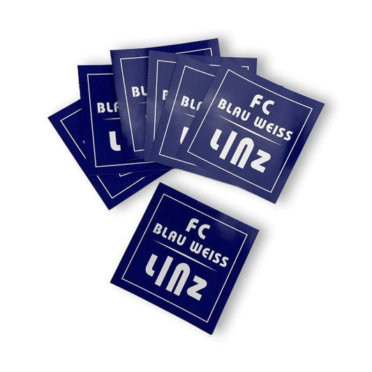 FC Blau-Weiß Linz 10 x Aufkleber Logo – blau / ONE SIZE