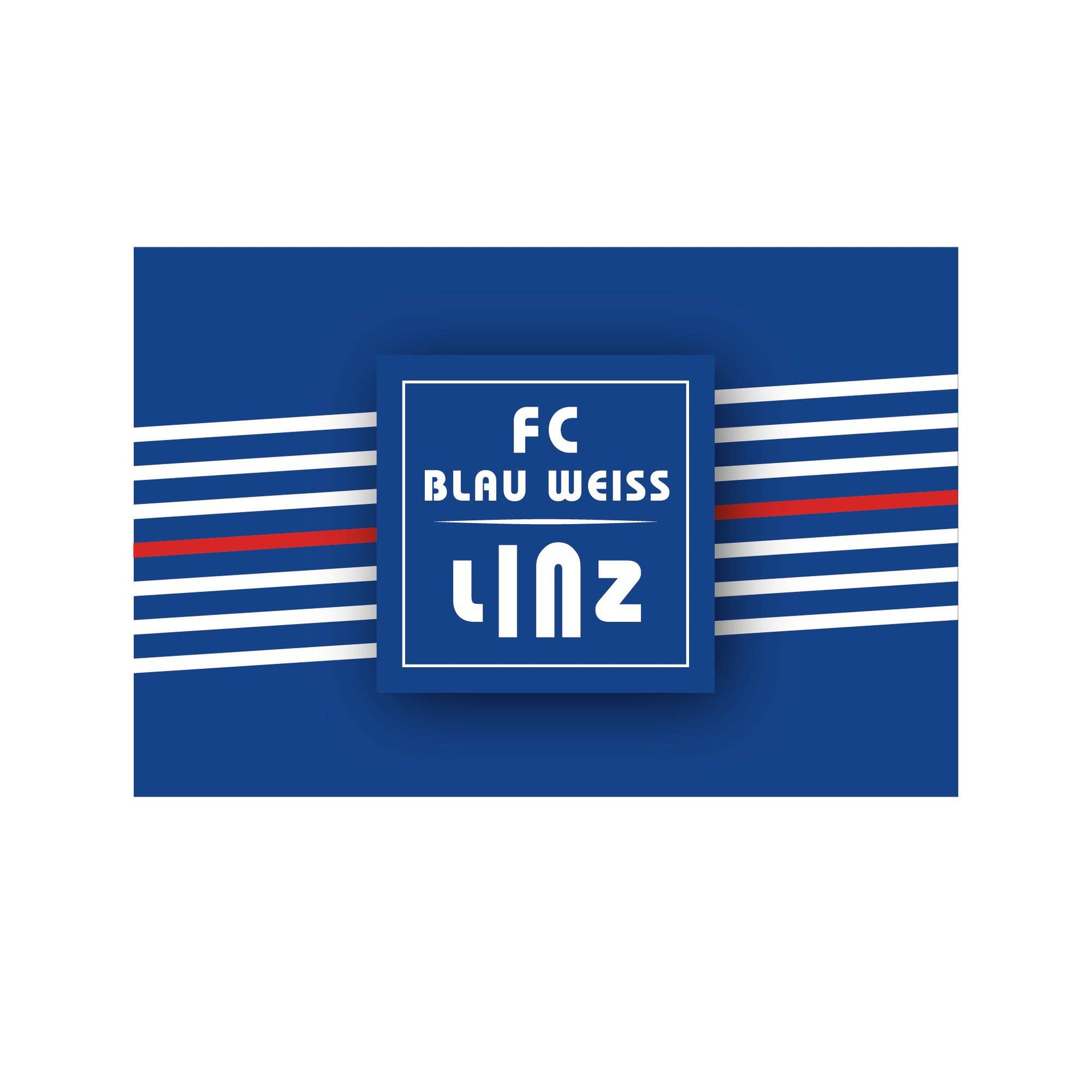 FC Blau-Weiß Linz Hissfahne Neu 100x150 cm - machsport – Bild 