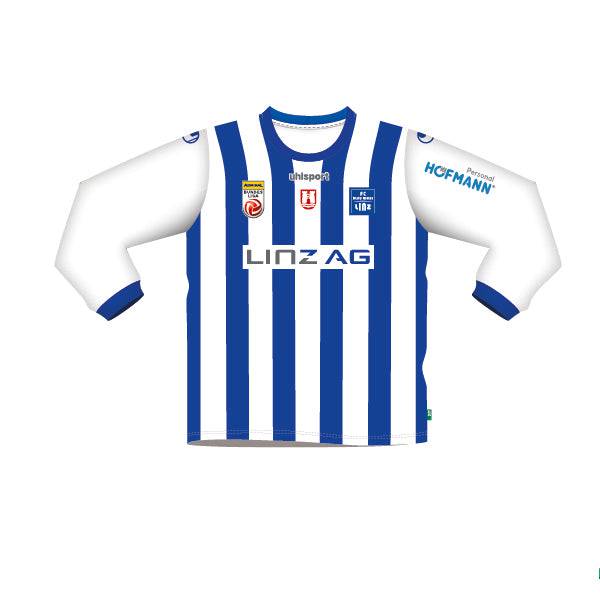FC Blau-Weiß Linz Jubiläumstrikot langarm- 50 Jahre Österreichischer Fußball-Meister - machsport – Bild 