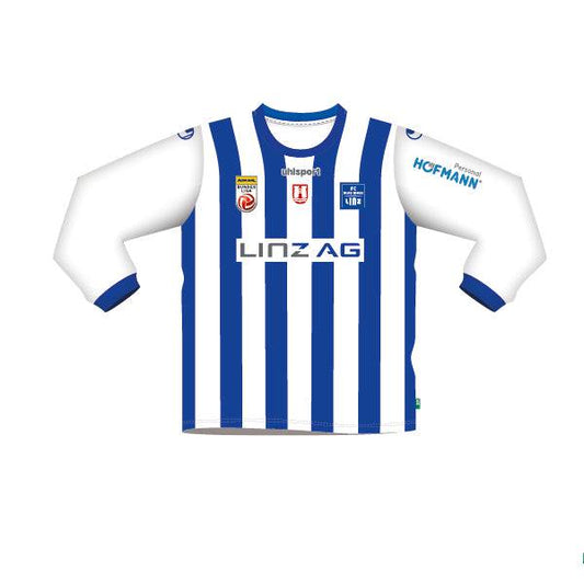 FC Blau-Weiß Linz Jubiläumstrikot langarm- 50 Jahre Österreichischer Fußball-Meister – blau / 3XL