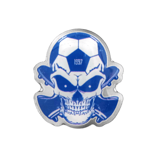 FC Blau-Weiß Linz Pin Skull - machsport – Bild 