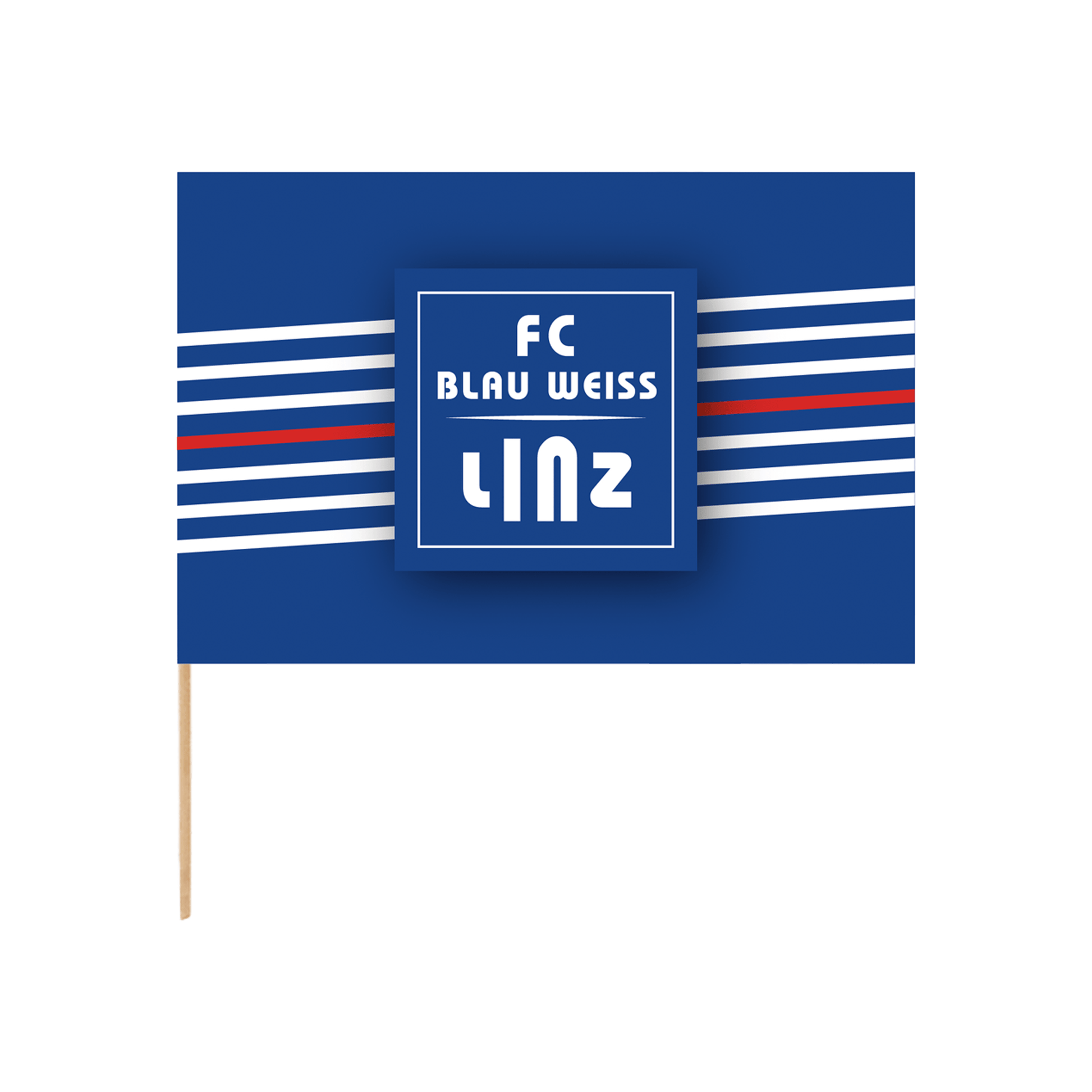FC Blau-Weiß Linz Stockfahne 100x140 cm - machsport – Bild 