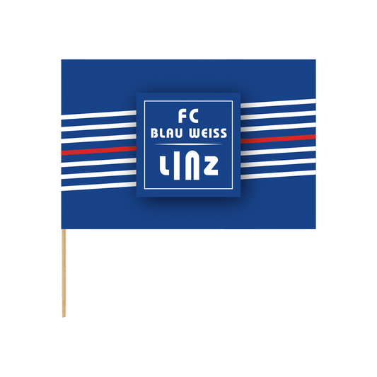 FC Blau-Weiß Linz Stockfahne 100x140 cm – blau / ONE SIZE