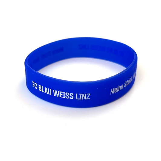 FC Blau-Weiß Linz Silikonarmband Blau – blau / ONE SIZE