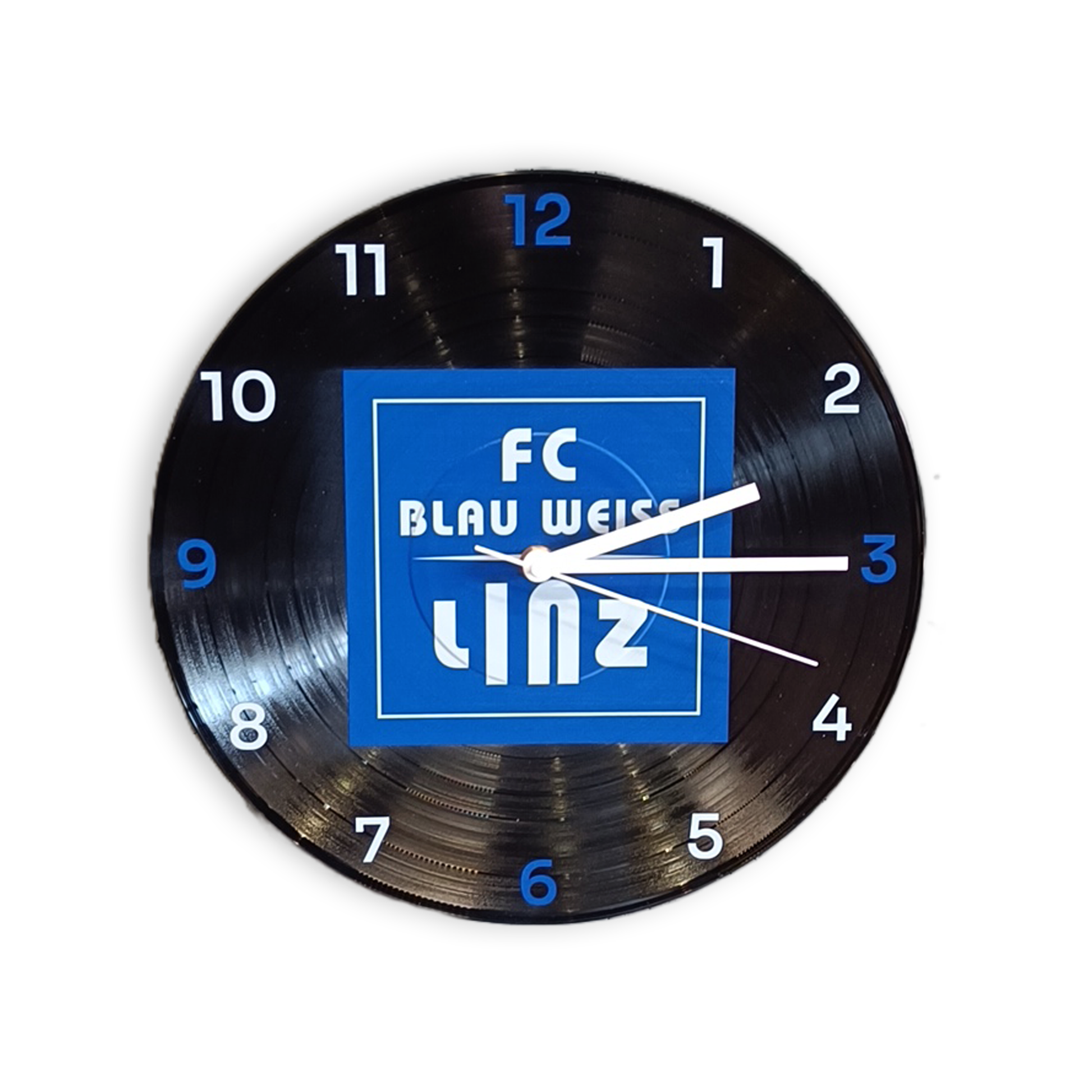 FC Blau-Weiß Linz Wanduhr - machsport – Bild 