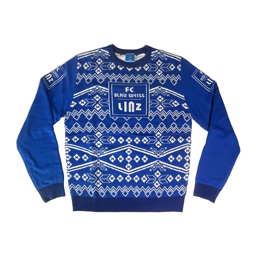 FC Blau-Weiß Linz Weihnachtspullover Kids - machsport