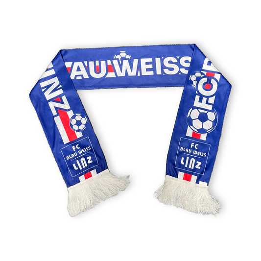 FC Blau-Weiß Linz Seidenschal Kids – blau / ONE SIZE