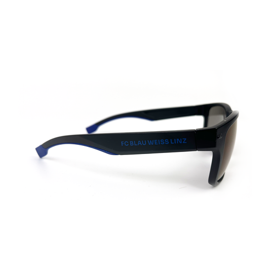 FC Blau-Weiß Linz Sonnenbrille schwarz/blau – schwarz / ONE SIZE