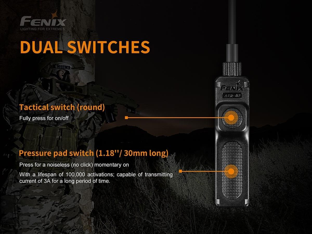Fenix AER-02 V2.0 – Taktischer Kabelschalter kompatibel für PD35TAC, PD35 V2.0, PD32, FD41 – Bild 
