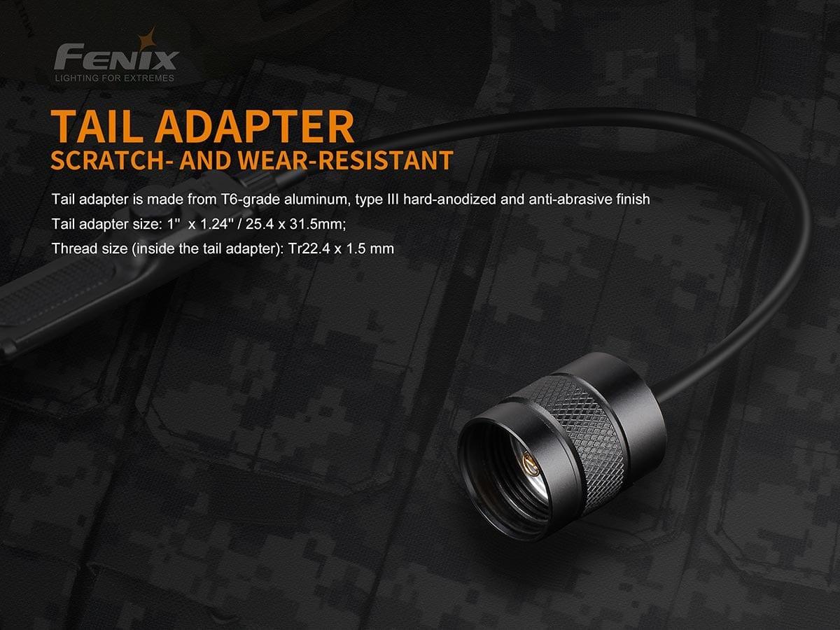 Fenix AER-02 V2.0 – Taktischer Kabelschalter kompatibel für PD35TAC, PD35 V2.0, PD32, FD41