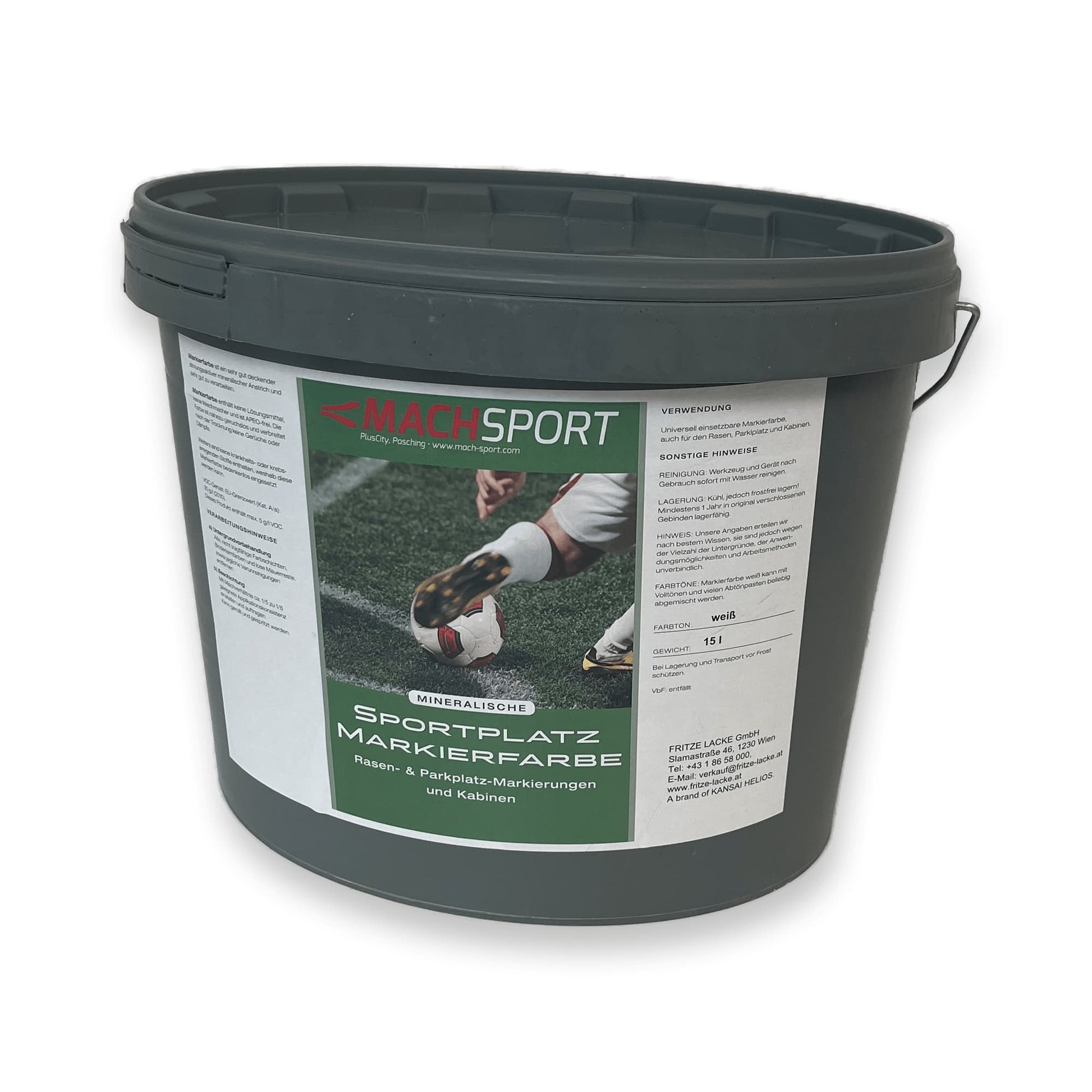 Sportplatz Markierfarbe 15 Liter - machsport – Bild 