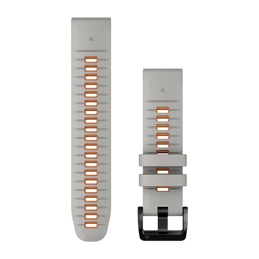 Garmin Ersatzarmband Quickfit 22mm, Nebelgrau/Glutorange - machsport
