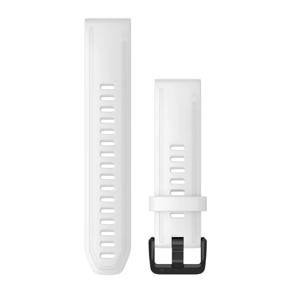 Garmin Quickfit-Armbänder (20 mm) Silikon Weiss - machsport – Bild 