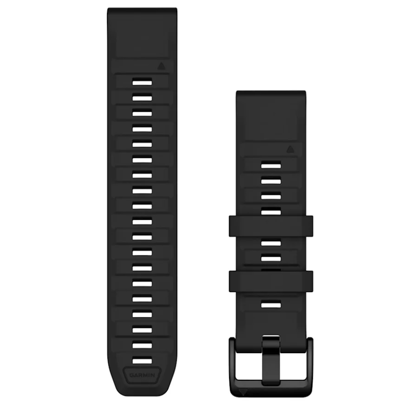 Garmin Quickfit®-Armbänder (22 mm) Black Silicone - machsport