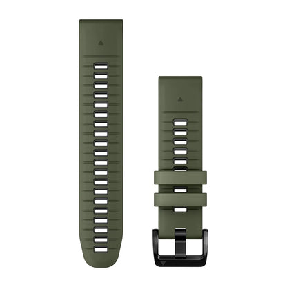 Garmin Quickfit-Armbänder (22 mm) Silikon Moosgrün/Graphit - machsport