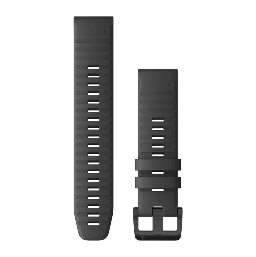 Garmin Quickfit-Armbänder (22 mm) Silikon Schiefergrau - machsport