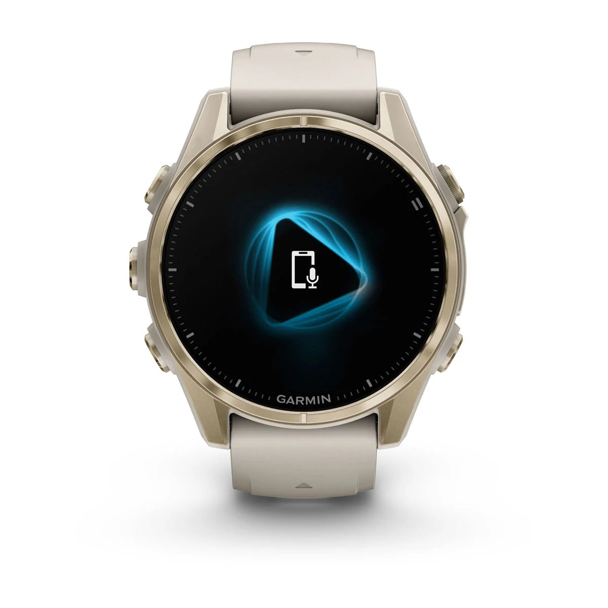 Garmin fēnix® 8 – 43 mm, AMOLED Sapphire, Nebelgrau/Softgold - machsport