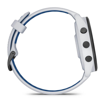 Garmin Forerunner 265 Weiss/Schwarz mit Schnellwechsel-Silikon-Armband - machsport