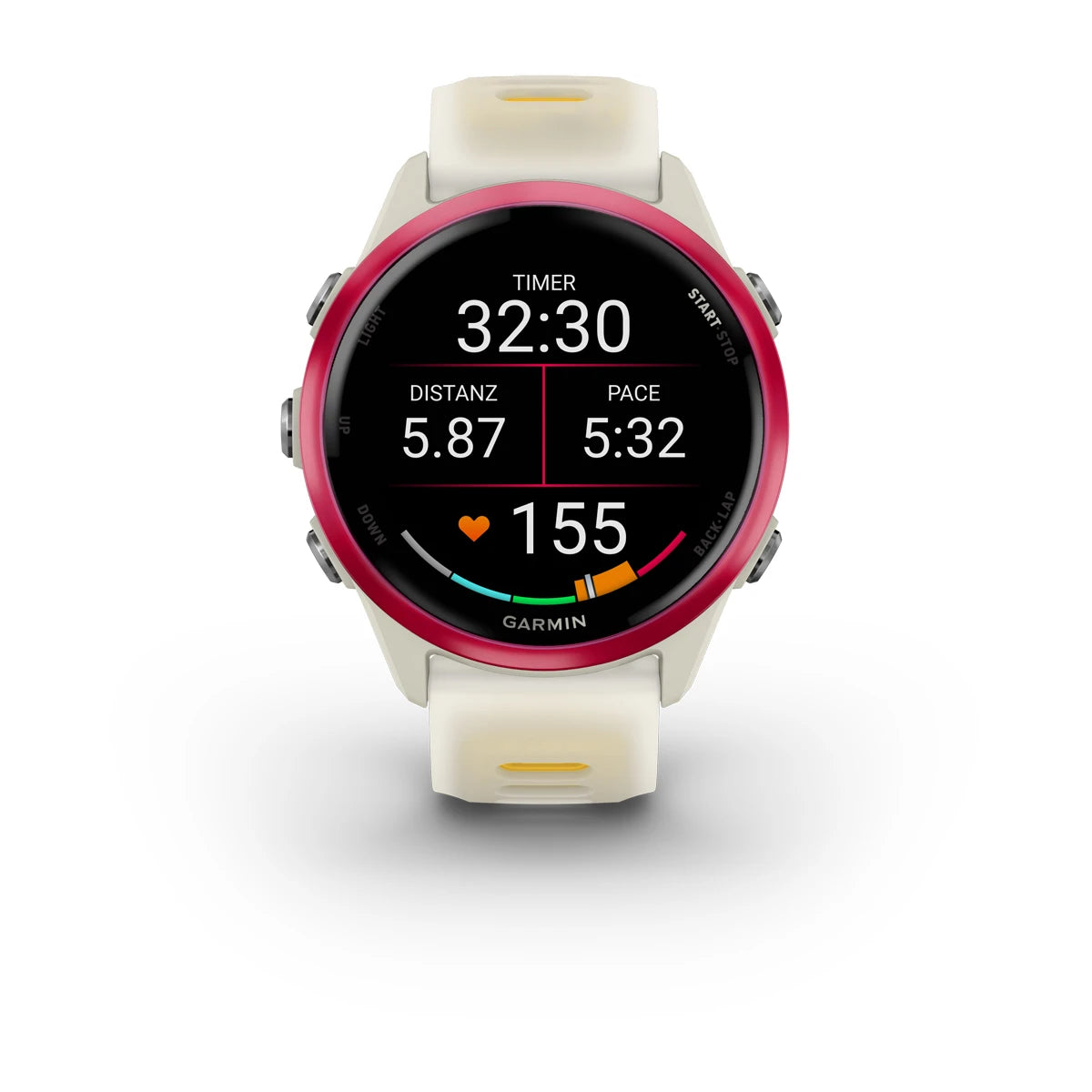 Garmin Forerunner® 570 - 42mm Bone/Himbeerrot Aluminium - machsport – Bild 