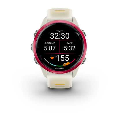 Garmin Forerunner® 570 - 42mm Bone/Himbeerrot Aluminium - machsport
