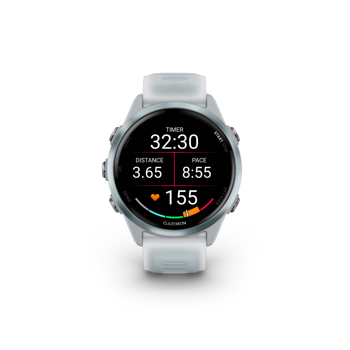 Garmin Forerunner 570 - 42mm Steinweiss/Cloud Blue Aluminium - machsport