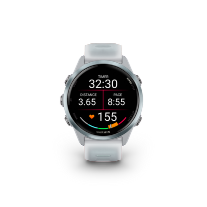 Garmin Forerunner 570 - 42mm Steinweiss/Cloud Blue Aluminium - machsport