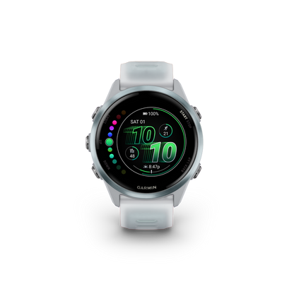 Garmin Forerunner 570 - 42mm Steinweiss/Cloud Blue Aluminium - machsport