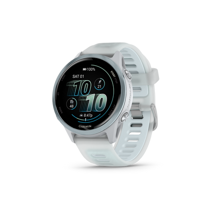 Garmin Forerunner 570 - 42mm Steinweiss/Cloud Blue Aluminium - machsport