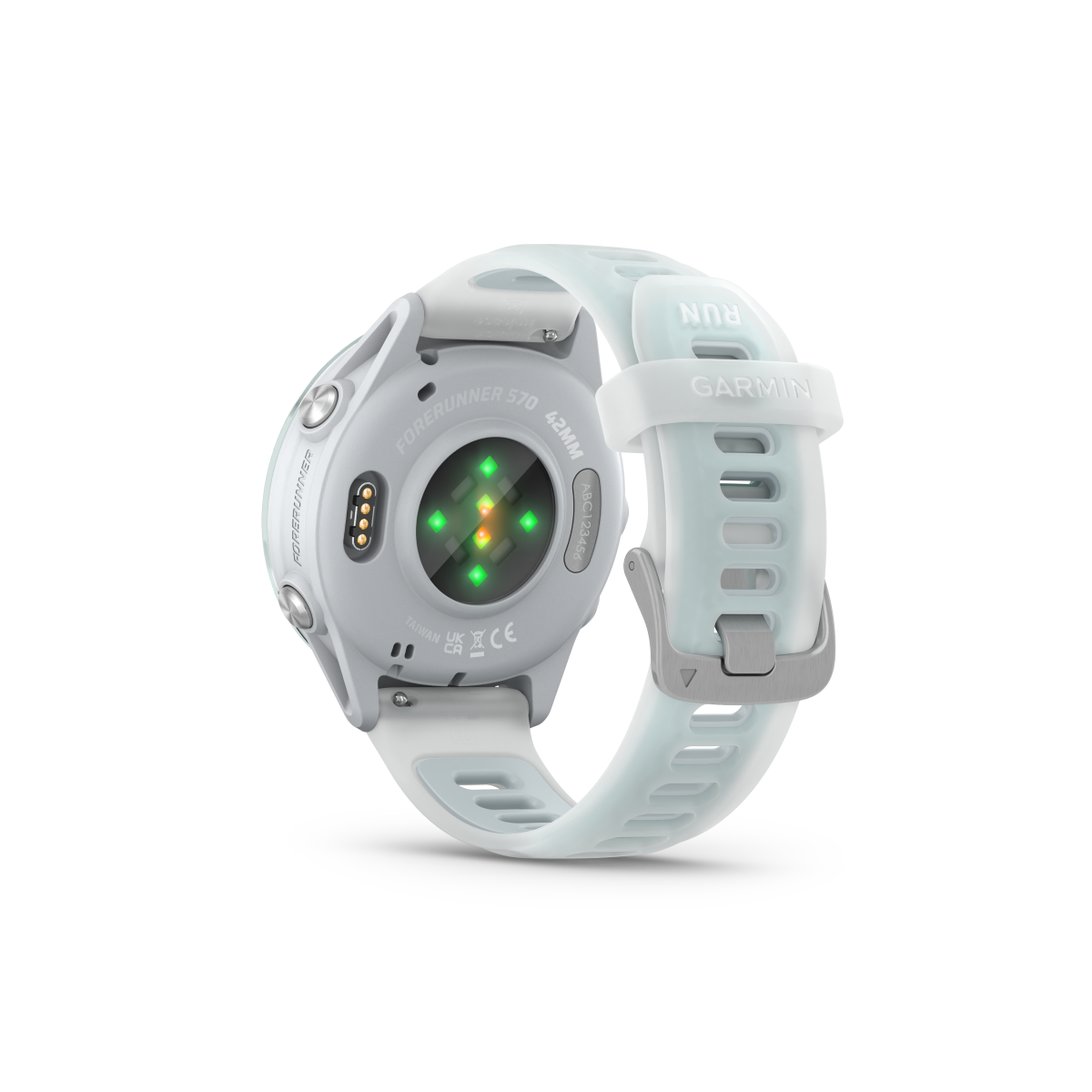Garmin Forerunner 570 - 42mm Steinweiss/Cloud Blue Aluminium - machsport