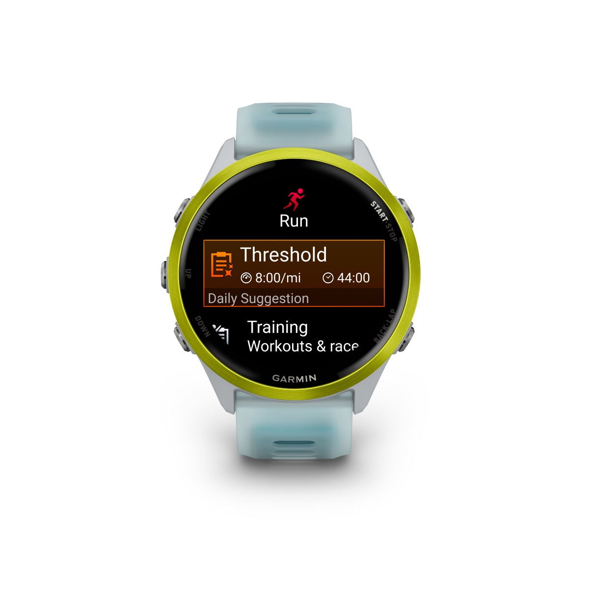 Garmin Forerunner 570 - 47mm Steinweiss/Amp Yellow Aluminium - machsport