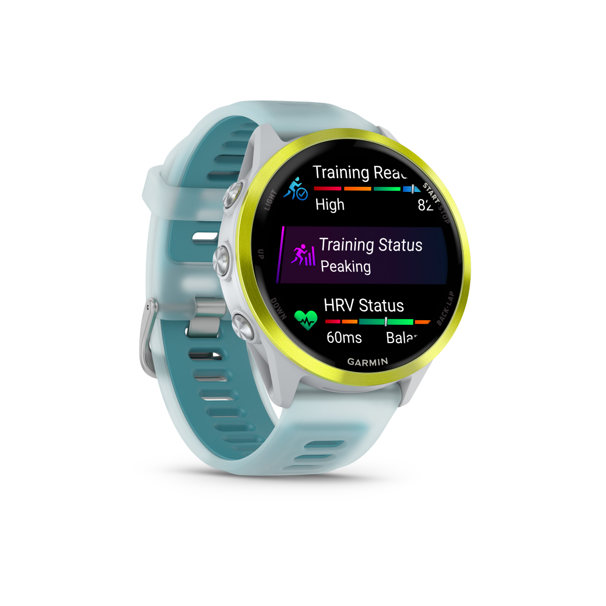 Garmin Forerunner 570 - 47mm Steinweiss/Amp Yellow Aluminium - machsport – Bild 