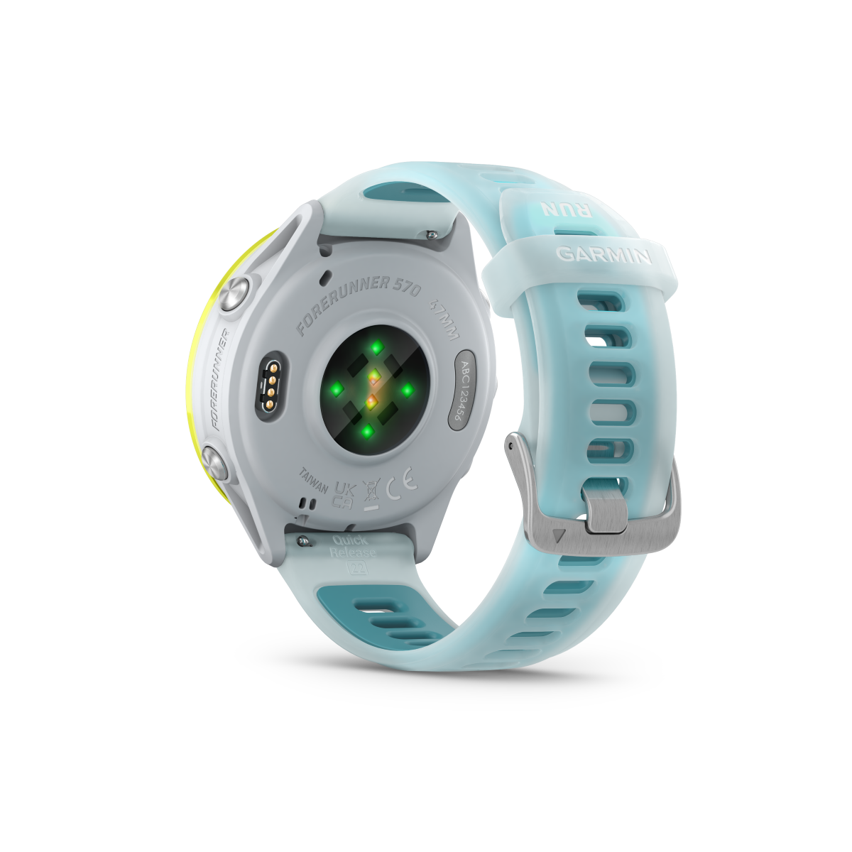 Garmin Forerunner 570 - 47mm Steinweiss/Amp Yellow Aluminium - machsport – Bild 