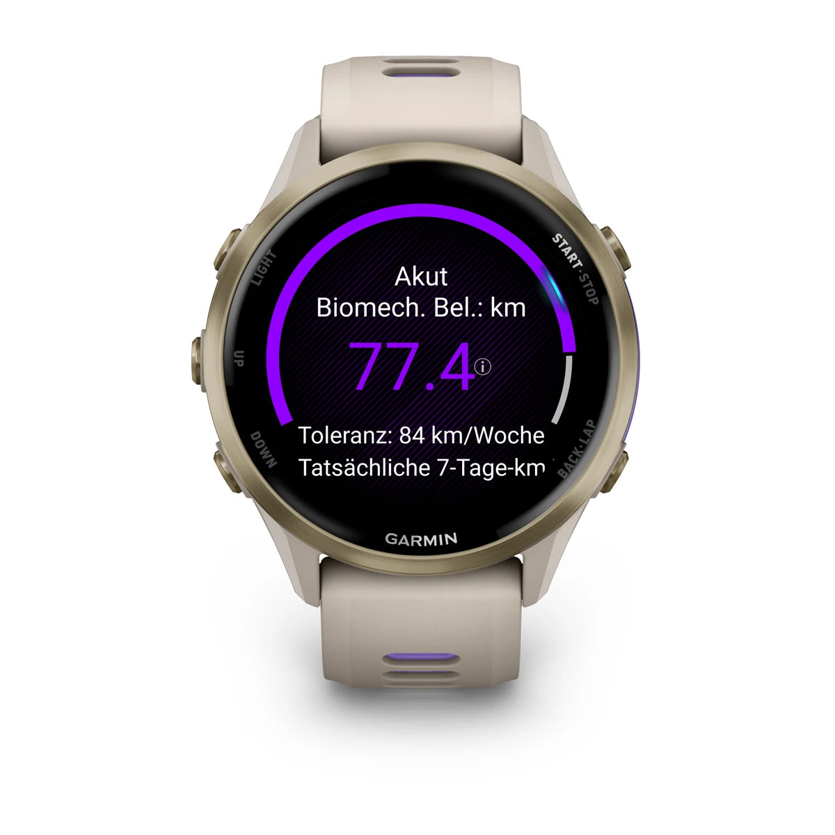 Garmin Forerunner 970 Gray/Softgold Titan - machsport
