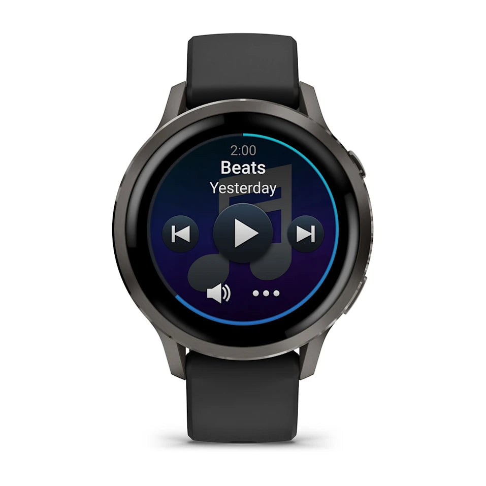 Garmin Venu® 4 - 41 mm Schwarz/Schiefergrau mit Schnellwechsel-Silikon-Armband 18 mm - machsport