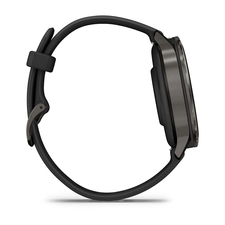 Garmin Venu® 4 - 41 mm Schwarz/Schiefergrau mit Schnellwechsel-Silikon-Armband 18 mm - machsport