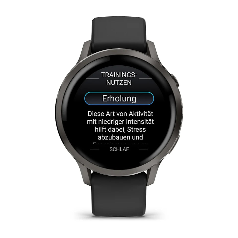 Garmin Venu® 4 - 41 mm Schwarz/Schiefergrau mit Schnellwechsel-Silikon-Armband 18 mm - machsport – Bild 
