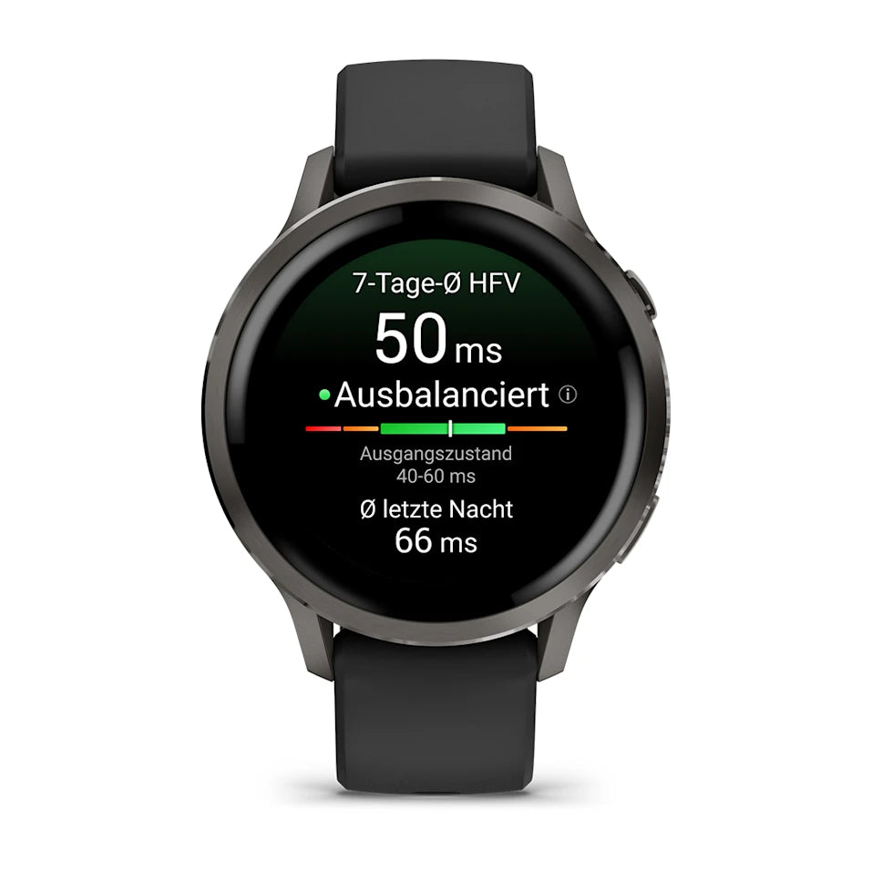 Garmin Venu® 4 - 41 mm Schwarz/Schiefergrau mit Schnellwechsel-Silikon-Armband 18 mm - machsport