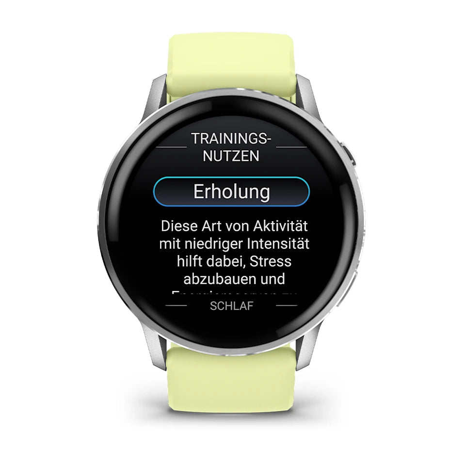 Garmin Venu® 4 - 45 mm Grau/Silber mit Schnellwechsel-Silikon-Armband 22 mm Zitrone - machsport – Bild 