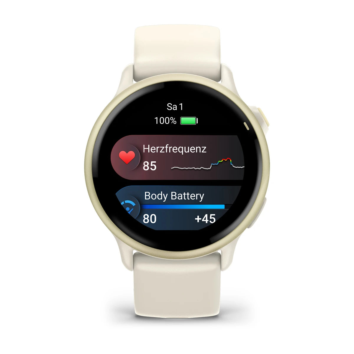 Garmin Vivoactive 6, Bone/Lunargold - machsport – Bild 