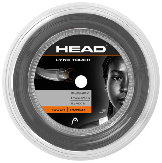 Head Tennissaiten Lynx Touch 1,25mm 200 meter – grau / ONE SIZE