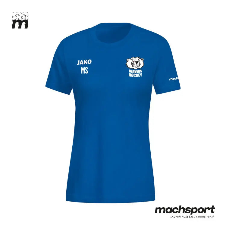 Jako Beavers Hockey Basic Damen T-Shirt, Teamsport, bequemes Baumwollshirt mit Beavers Logo und sportlichem Design. – Bild 