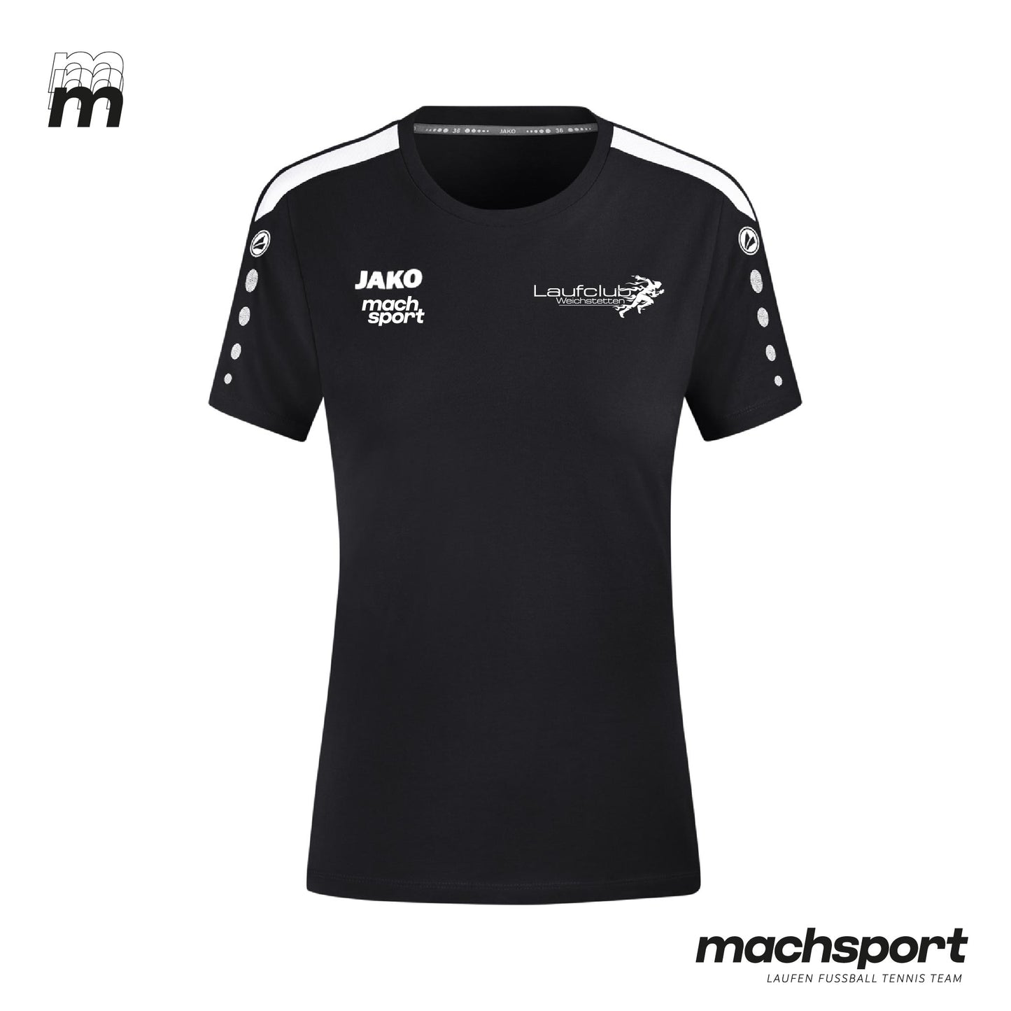 Laufclub Weichstetten Trainingsshirt Damen schwarz - machsport