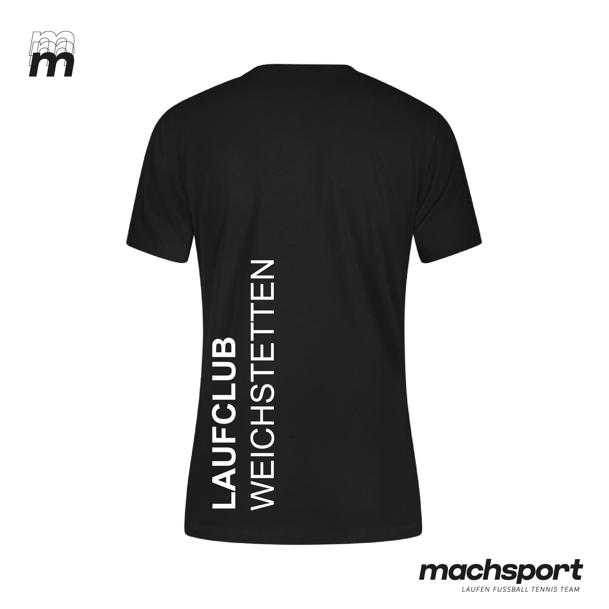 Laufclub Weichstetten Trainingsshirt Damen schwarz - machsport – Bild 