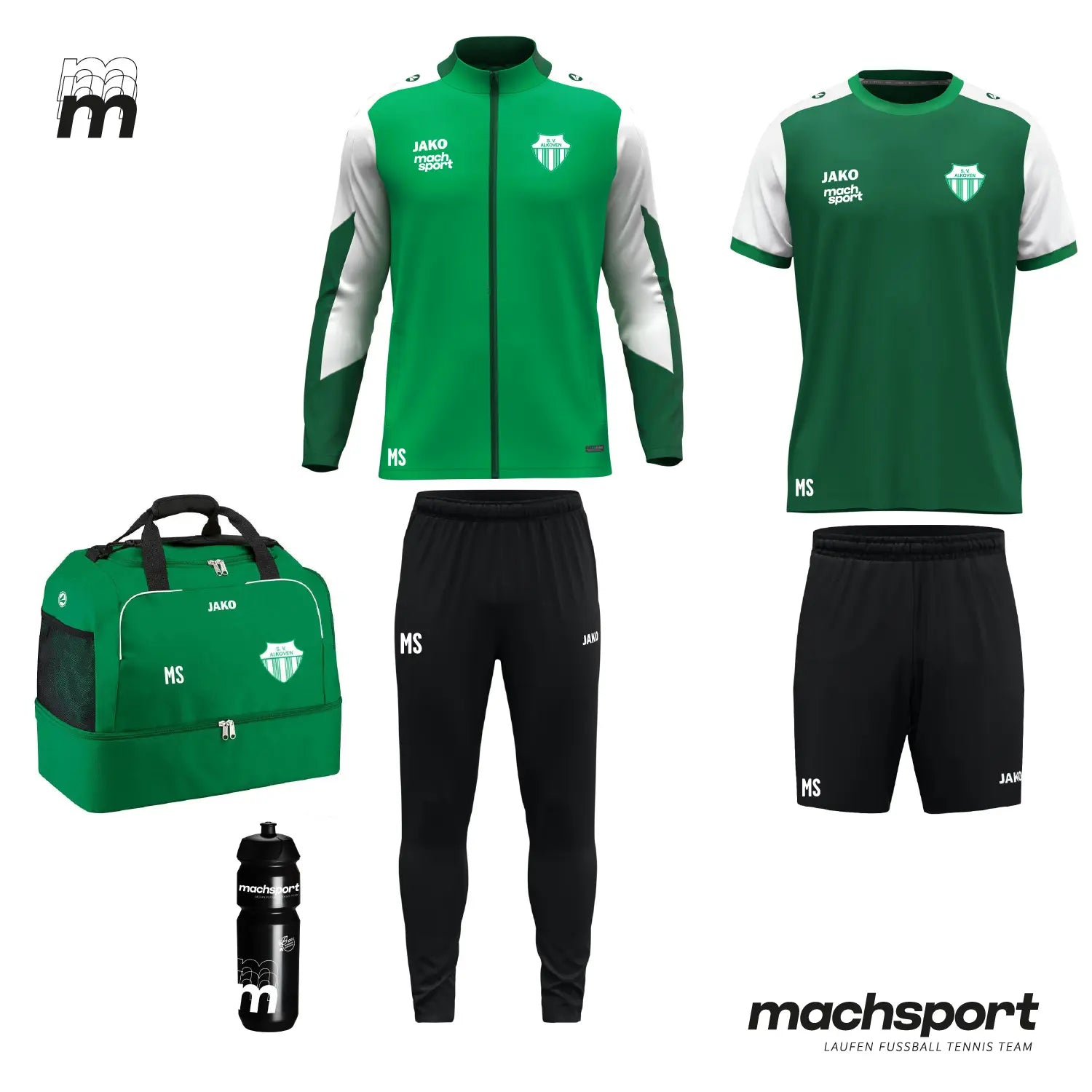 SV Alkoven Trainingsset Polyesterjacke mit Tasche - machsport – Bild 